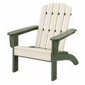 Adirondack Gartenstuhl 78 x 83 x 95 cm aus Holz Grün Creme mit Armlehnen