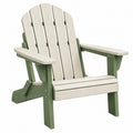 Adirondack Gartenstuhl 83 x 80 x 98 cm aus Kunststoff Beige Grün wetterfest